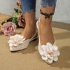 Fashion 2025 New Ladies Shoes Slip-on Women's Sandals Fashion Floral Dress Summer Plus Size Best Seller Comfortable Closed Toe Sandals