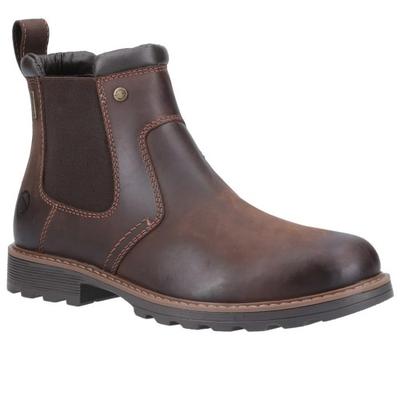 Pánské kožené Chelsea Boots Leafield