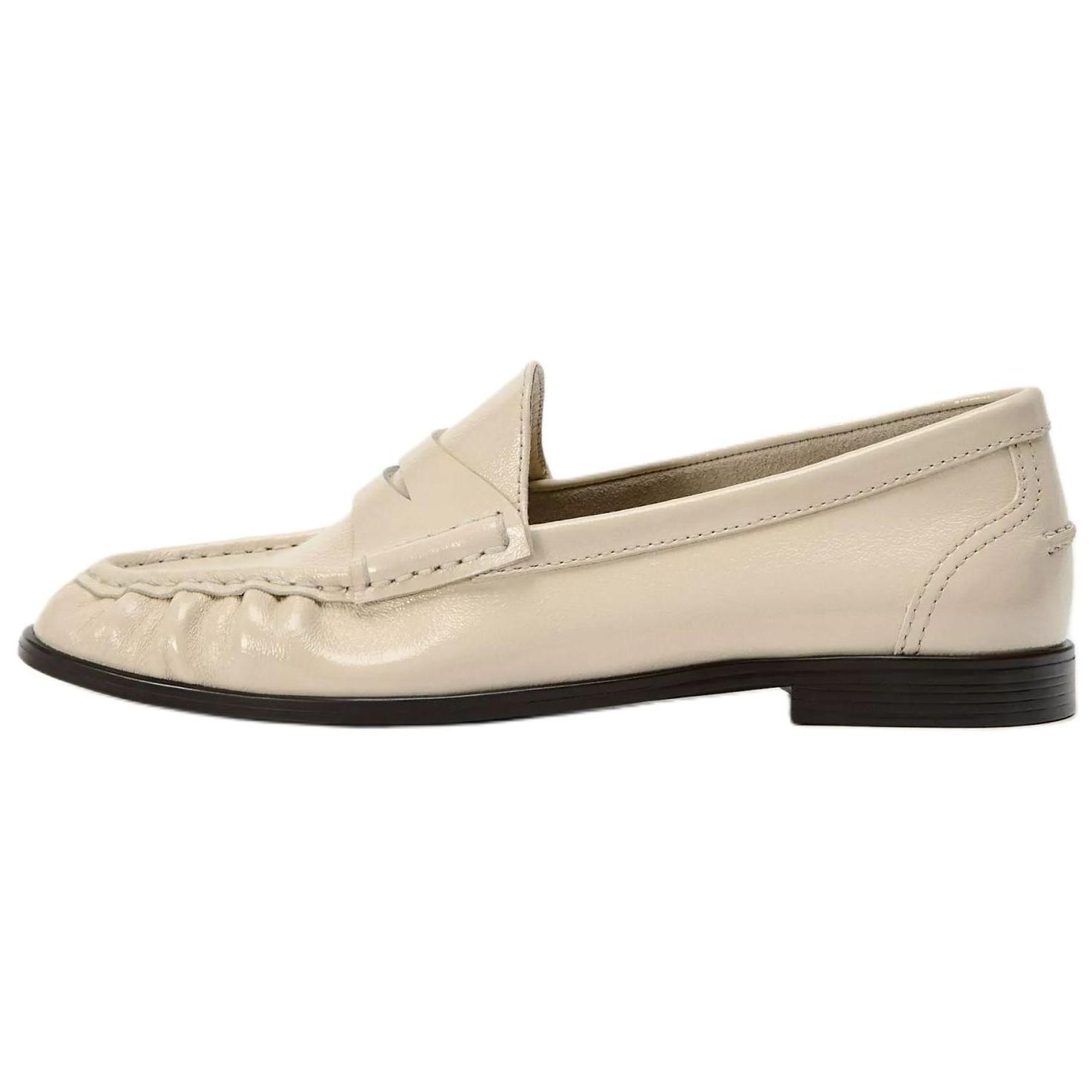 

Zara Кожаные слипоны-лоферы 2,5 см женская обувь белая 12546410001 36