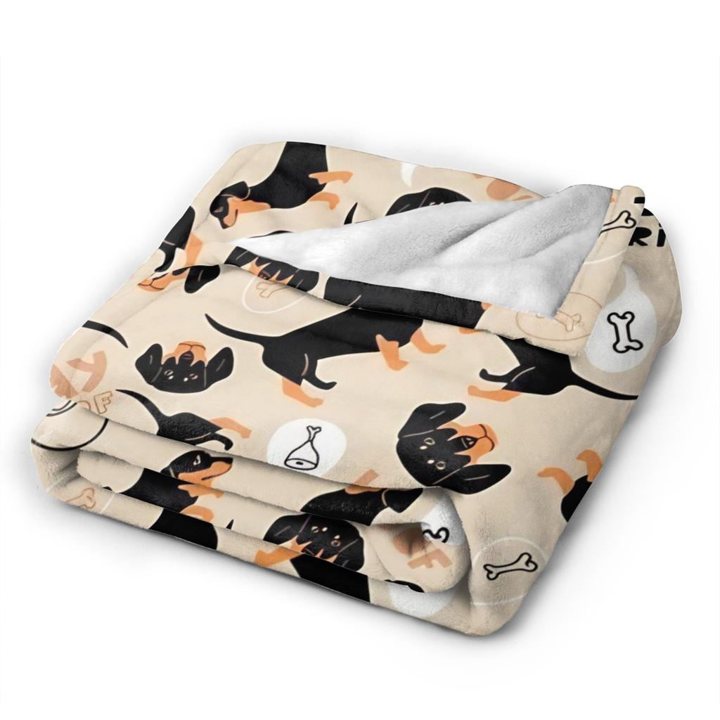 Dachshund Best Friends Blankets Dogs Animal Flannel Awesome Breathable Throw Blanket for Coverlet  Winter