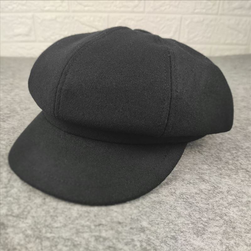 Autumn and Winter Painter Hat Couple Octagonal Hat Big Head Circumference Men's Hat Wide Brim Showing Face Small Newsboy Hat Small Head Circumference
