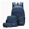 3 szt. Zestawy plecak na laptopa USB Charge Business Men Women Travel Plecaki na ramię Torba szkolna 4 kolory Fashion Bag