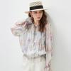 Kemon Boka Women's Printed Mulberry Silk Long-Sleeve Blouse