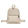 Retro Small Backpack for Class Commuting Backpack Fashionable and Versatile Solid Color Simple Women's Bag