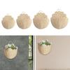 Wall Hanging Basket Storage Imitation Rattan Bedroom Multifunctional Flowers