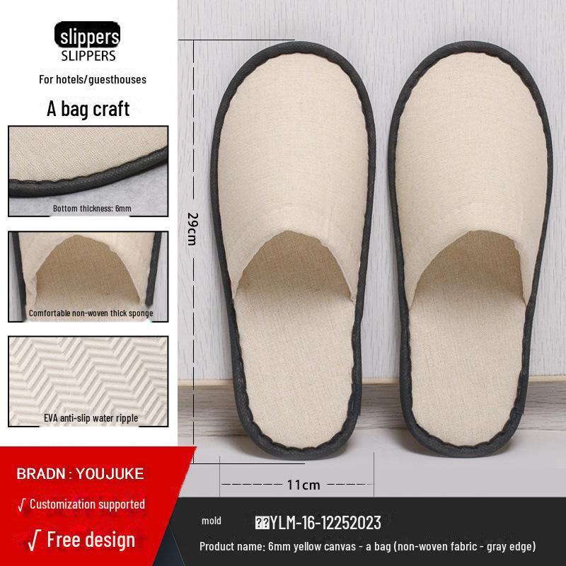 Disposable Non-Slip Slippers for Hotels, Homestays, and Spas