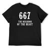 667 - the Number of the Beast T-Shirt Clothing Kawaii Clothes Sports Fans Topping Mens T Shirts