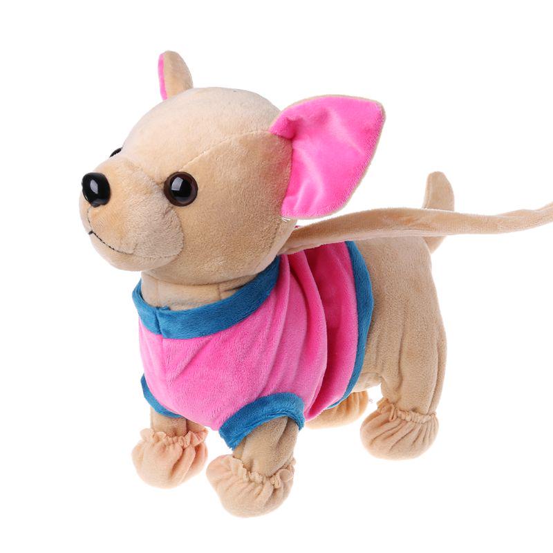 Electronic Pet Robot Dog Zipper Walking Singing Interactive Toy With Bag Kids Birthday Gifts