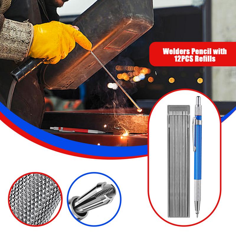 Svařovací tužka s 12 ks náplní Silver Streak Mechanická kovová značka Příslušenství pro svařovací výrobní zařízení