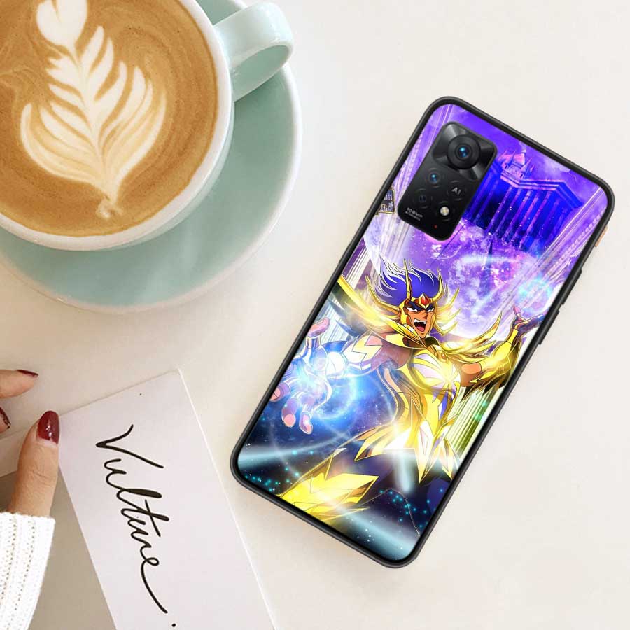 Saint Seiya Knights Of The Zodiac Case Phone For Redmi 13 14C 12 12C Note 14S 14 Pro Plus 10 10A 10C 9 9A 9C 9T 8 8A 7 7A TPU Cl