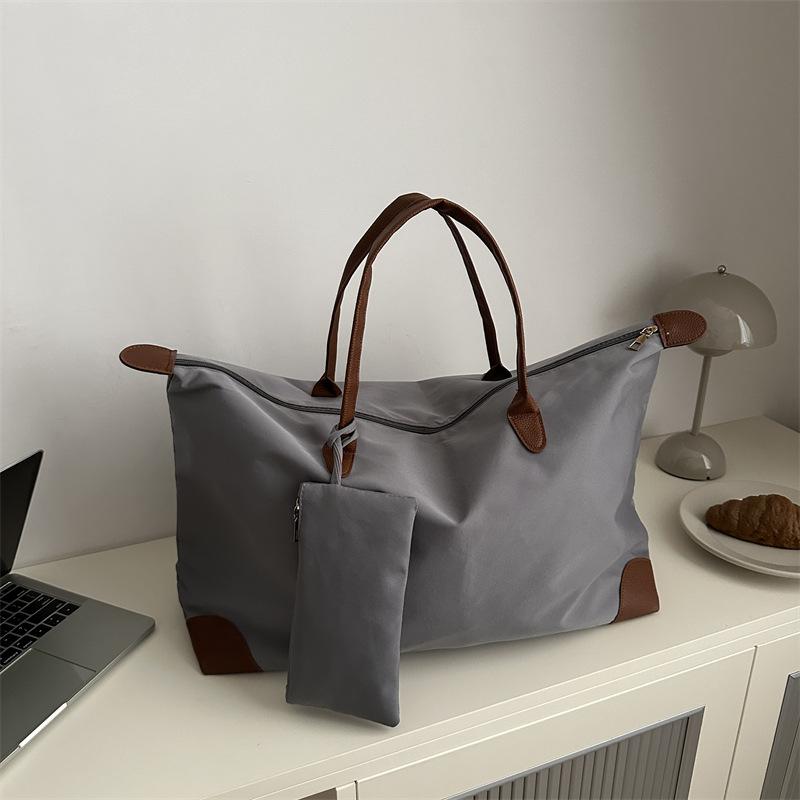 

Простая одноплечевая сумка-мессенджер, красивая повседневная подмышечная сумка большой вместимости, женская новая модная портативная сумка-тоут серый