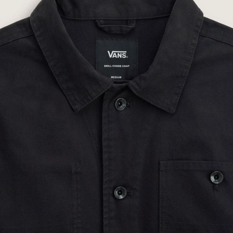 Vans Solid Color Single-Breasted Long Sleeve Jacket Men Jackets VN000KV1BLK
