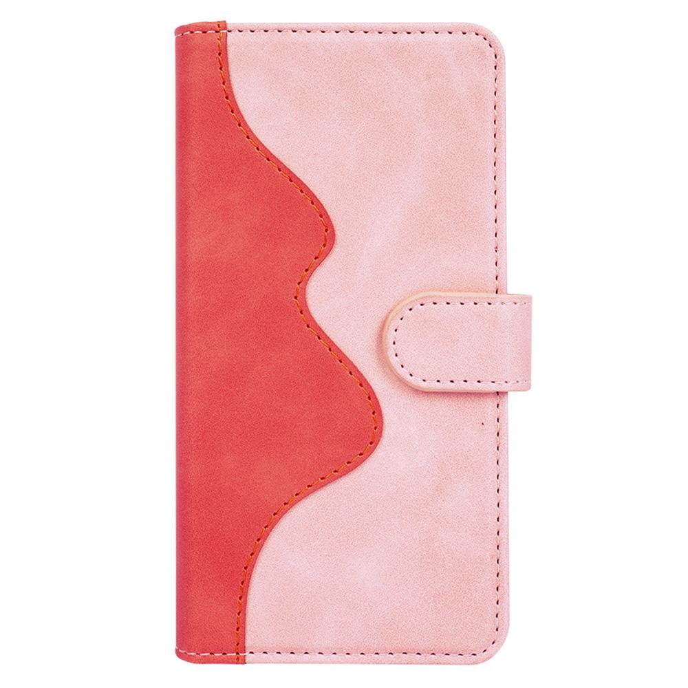 For iPhone 17 Air Wallet Case Leather Phone Cover Splicing Color