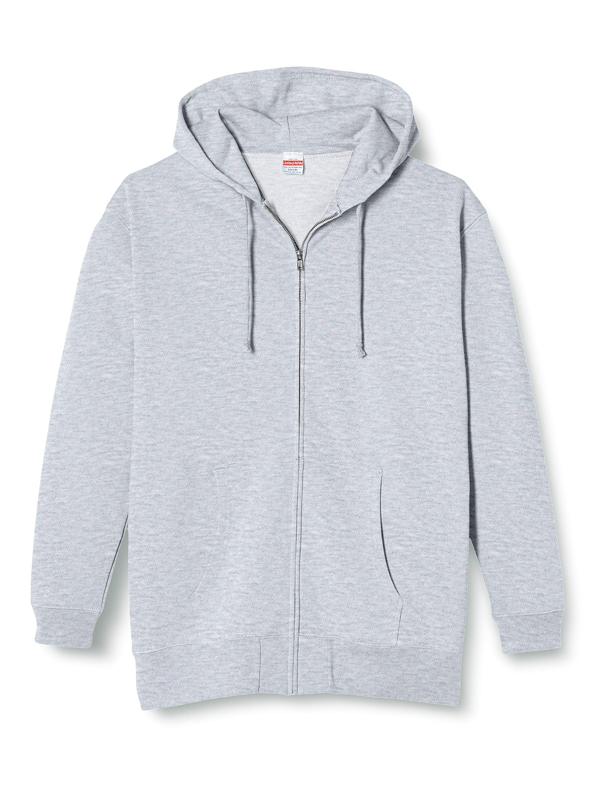 

United Athle oz Sweatshirt Hoodie 521301 006 Mix Gray XL 10.0 Full-Zip (Tile Lining)