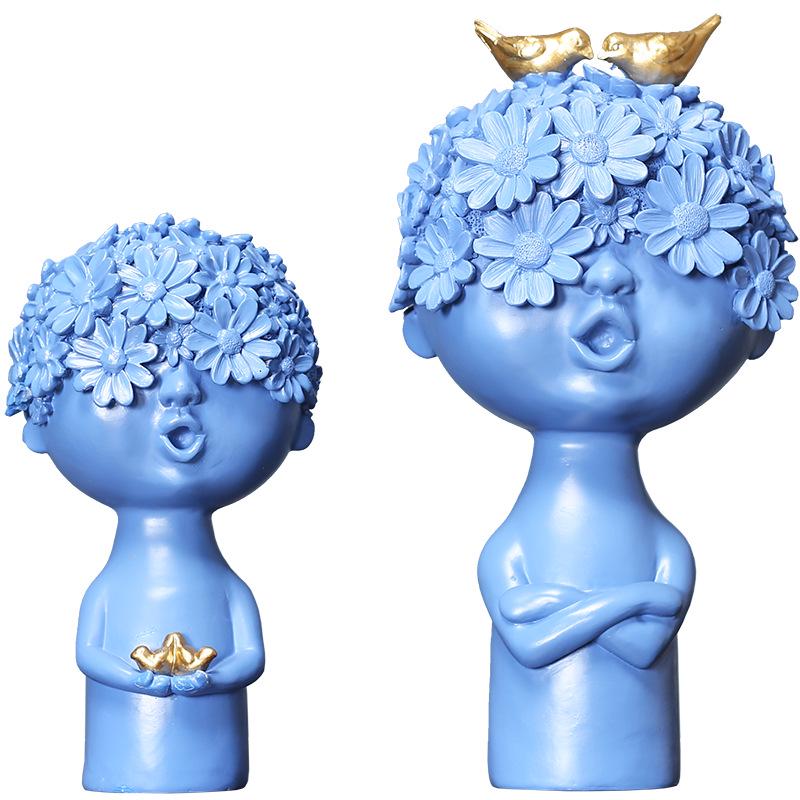 Creative Nordic Character Doll Ornaments for Home, Wine, and TV Cabinet Décor