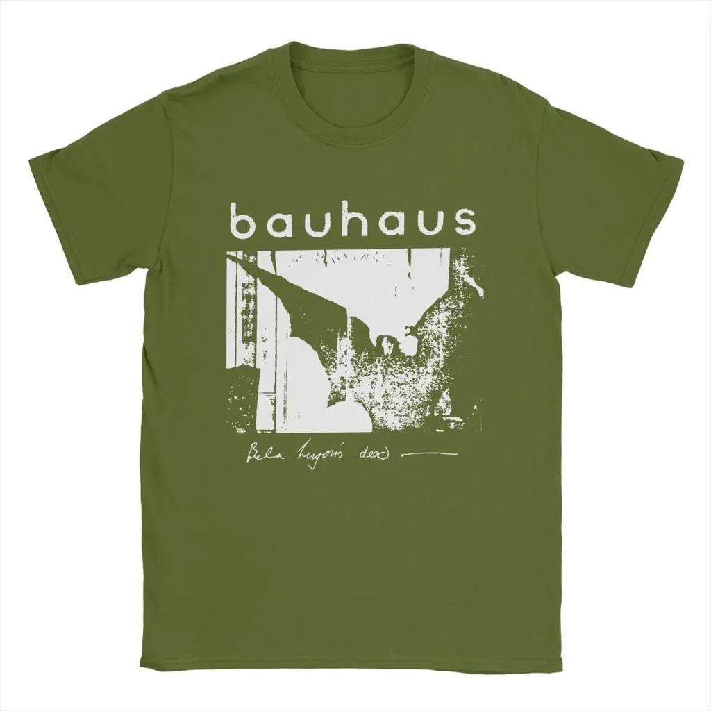 2024 Summer Bauhaus Bat Wings Bela Lugosis Dead T Shirt Men Cotton Amazing Clothing Crew Neck Tee Shirt Short Sleeve Tops Adult