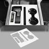 Interior Gear Shift Level Cup Holder Panel Trim Cover For Ford F150 + White