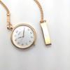 [USED] SEIKO Women's Quartz Pocket Watch in Gold (Working)
