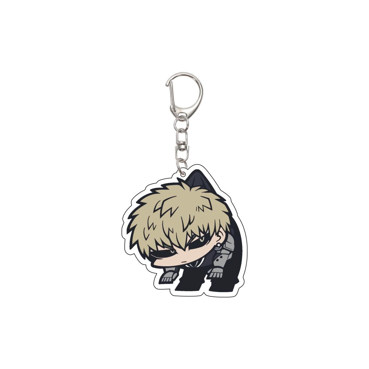 

55MM Anime ONE PUNCH MAN Keychain Saitama/Genos/BLAST/Tatsumaki Key Chain Acrylic Model Plate Christmas Gifts 55mm