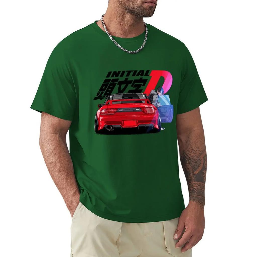 Initial D Movie T Shirt Harajuku Short Sleeve T-shirt 100% Cotton Graphics Tshirt Tops