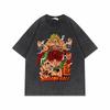 Dragon Ball Z Vegeta Super Saiyan Printed Tshirt Mens and Womens Washed Tshirt High Quality Vintage Cotton Tshirt Tops