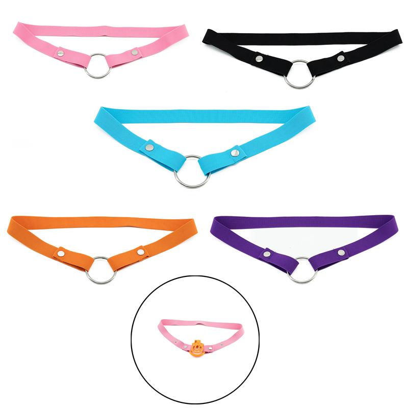 Adjustable Anti-Off Male Chastity Cage Device With Auxiliary Belt And Two-Way Widen Elastic Band Rope Sexy Underwear For Men