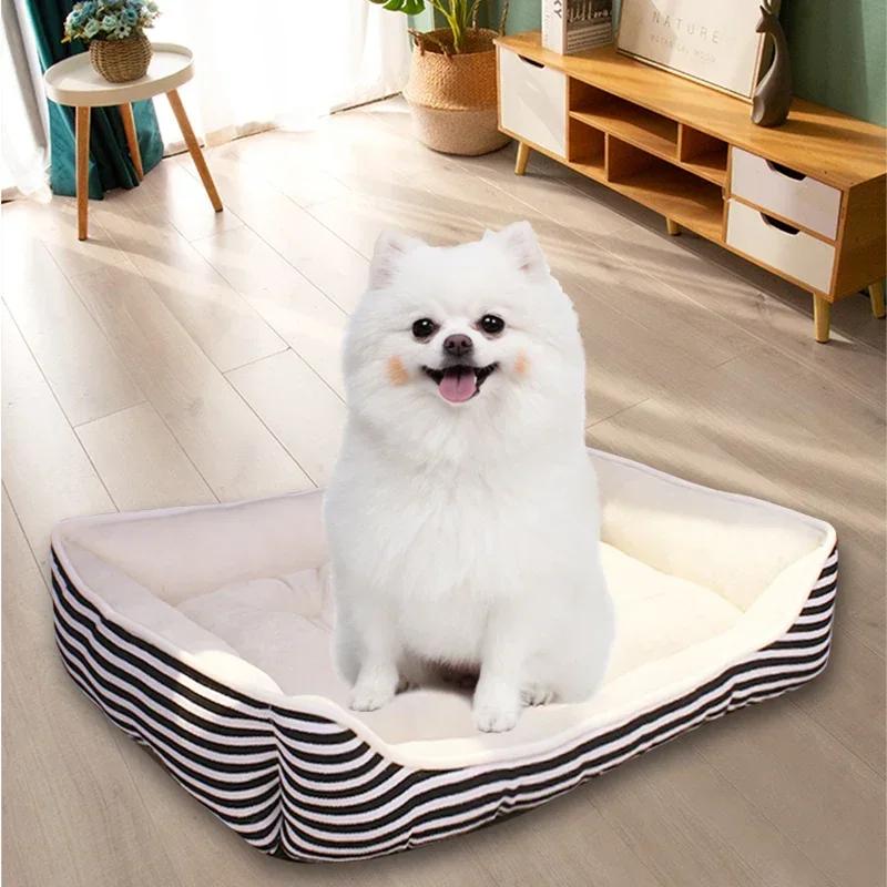 Dog Bed Pets House for Puppy Small Medium Large XXL Supplies Kennel Mat Nesk Sleeping Plush Washable Cat Cushion Products Indoor