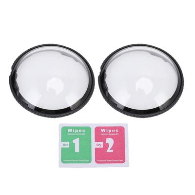 Protector de Lente Ajuste para Cámara Panorámica Insta360 X5 Cubierta Protectora de Lente Dureza 10H Vidrio Templado Antiarañazos Giratorio