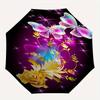Butterfly and Flower Sparkle Phone CaseUmbrella, Cute Umbrella with Cute Design, Portable 3-Fold Compact Umbrella for Men & Women, Valentine's Day Mot