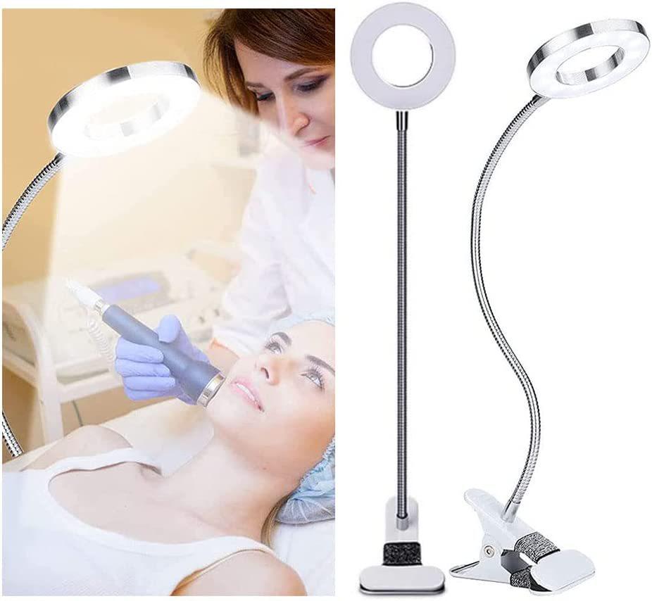 Creative USB Clip-On Table Lamp with Flexible Hose and 3-Color Dimming for Eye Protection and Reading
