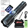 10000LM Super Bright LED Flashlight USB Charging 26650 Lithium Battery Outdoor Telescopic Zoom Torch Lantern With Power Display