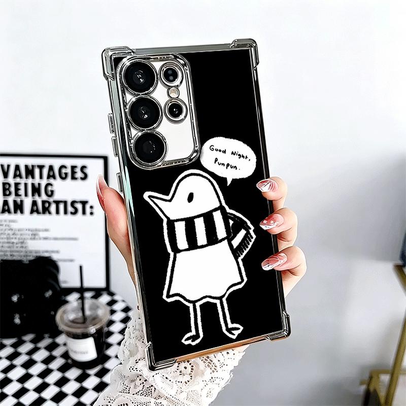 Oyasumi Punpun Anime Soft Phone Case For Samsung Galaxy S26 Ultra S25 Edge S24 FE S23 Plus S22 S21 + S20 Plating Anti-Fall Funda