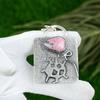 Sisters Day Deal 925 Sterling Silver Pear Rhodonite Gemstone Daughter Pendant