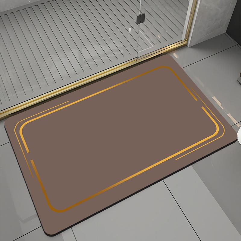 

Diatom mud floor mats for household bathroom doorways. Water absorbing floor mats are easy to clean 40X60cm 15.7X23.6in