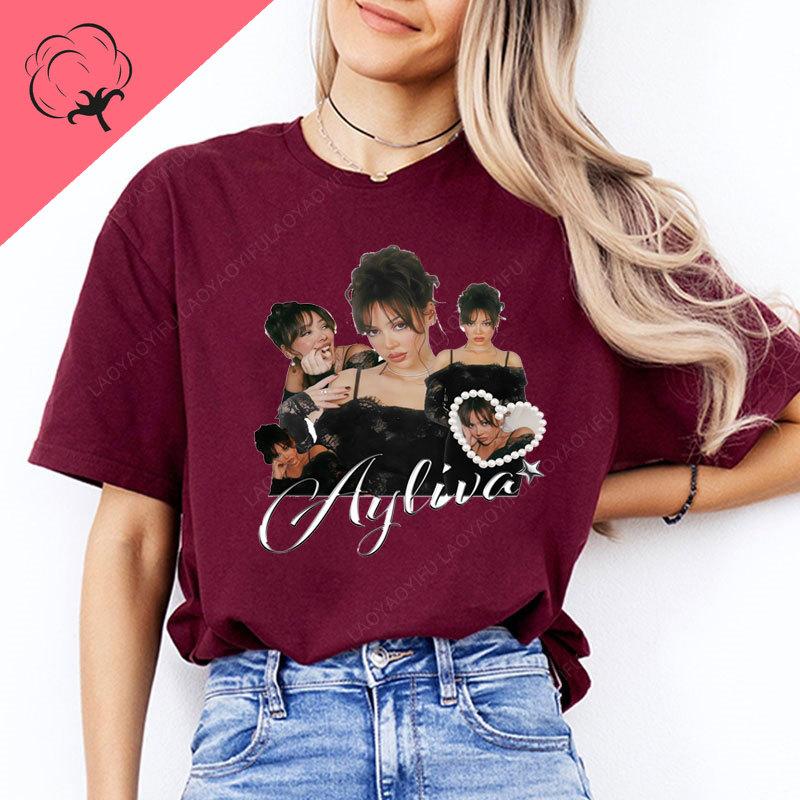 Camisetas Ayliva T Shirt Hot Sale Summer Perfect Fans Clothes For Gerunisex Rap And Hip Beautiful Ayliva Classic Vintage T Shirts