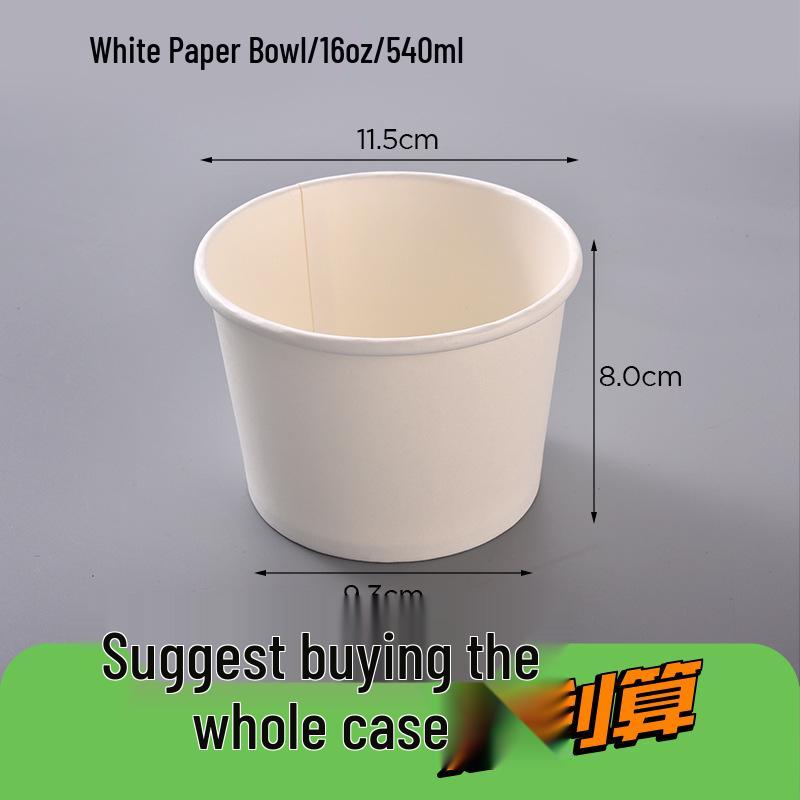 Kraft Color Paper Soup Bowl – Disposable Round Soup Box for Takeout & Fast Food