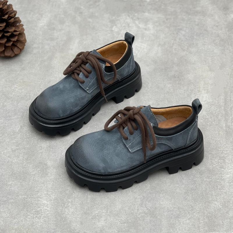 

Fashion GKTINOO Loafer Shoe Woman British Style College Style Loafer Size Spring Shoes Women Genuine Leather Fashion Shoes Girls 35 серый