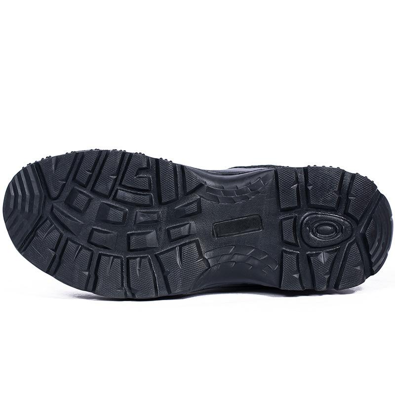 High Top Boots Black Outdoor Integrated Desert Hiking Mountaineering Shoes