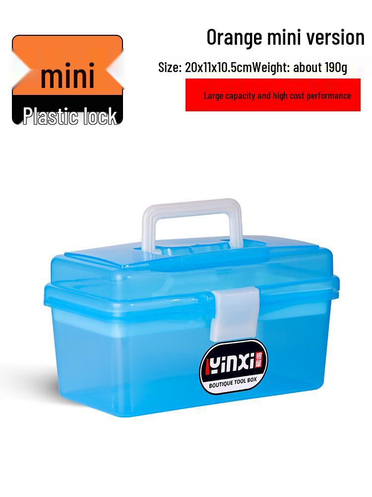 Industrial-Grade Stainless Steel Toolbox: Large, Multifunctional, Portable Storage for Car, Electrician, Household Use.