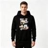 Men's Graphic Print Pullover Hoodie Casual Long Sleeve Comfortable Hooded Sweatshirt