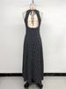 European & American Style Polka Dot Sleeveless Backless Long Dress (2026 New Summer Collection)
