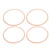 4 Pcs 20 Inch Wheel Rim Protector Orange Full Protection Self Adhesive Scratch Resistant Decorative Wheel Rim Ring