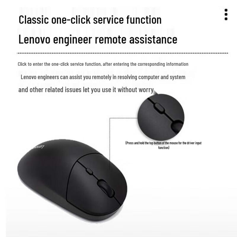 Lenovo M27 Silent Ergonomic Dual-Mode Wireless Mouse