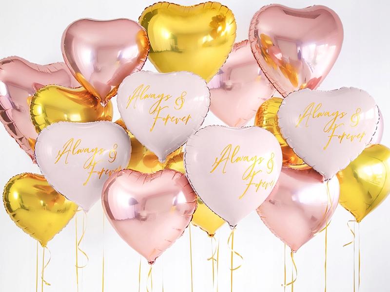 Heart Foil Balloon, Rose Gold, 45Cm, 1 Piece