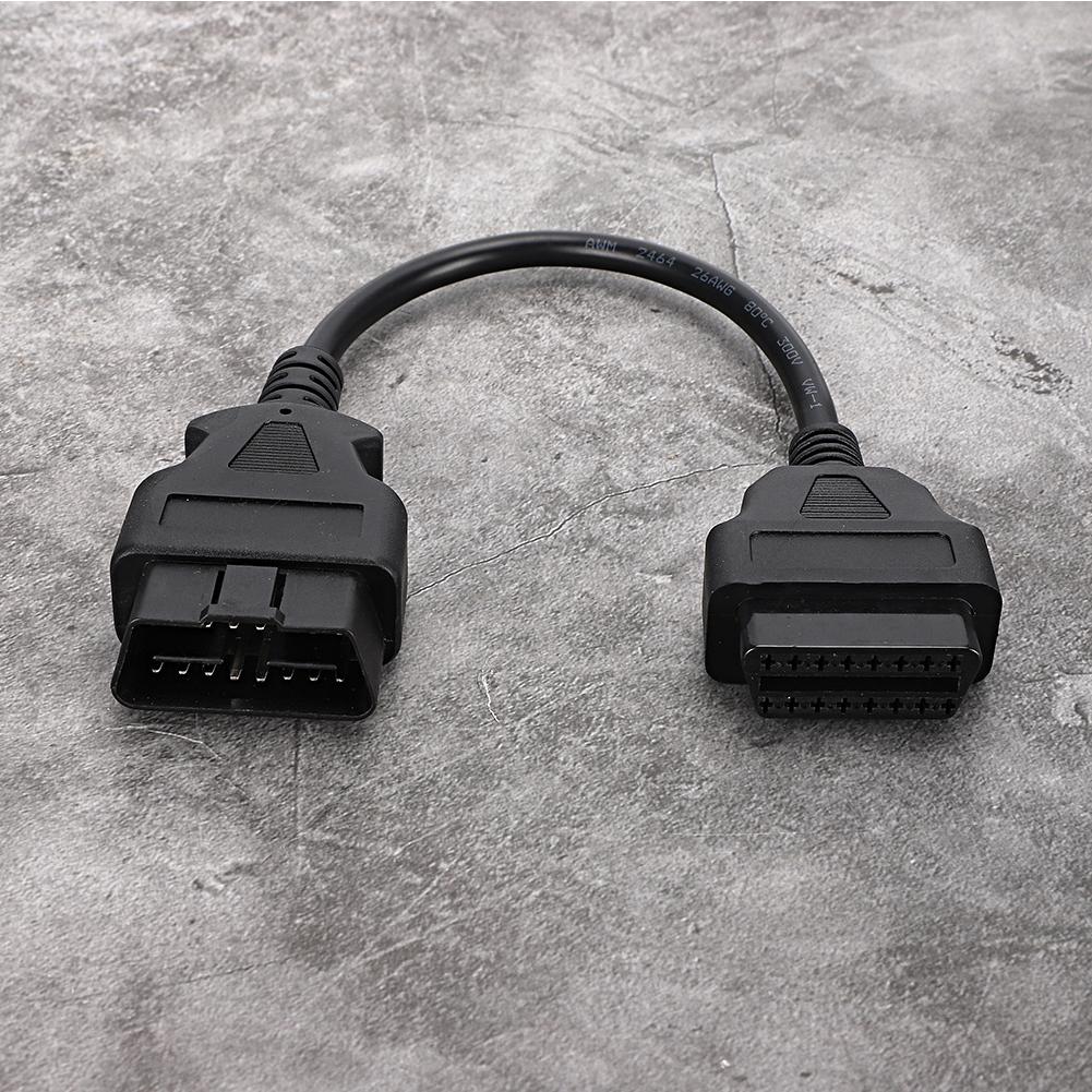Cablu Extensie OBD 16 Pini 0.3m0.98ft Tată la Mamă Conector Adaptor Diagnostic