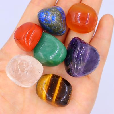 7Pcs / Set Natural  Yoga Polished Energy Stone Chakra Reiki Healing
