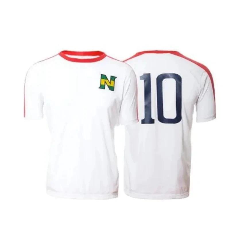 

Tsubasa Hutton Atom Japan Cartoon Animation Anime Football Soccer T-Shirt Jersey Print Sport Vintage Short Sleeve Uniform Cosplay Unisex Men Women S