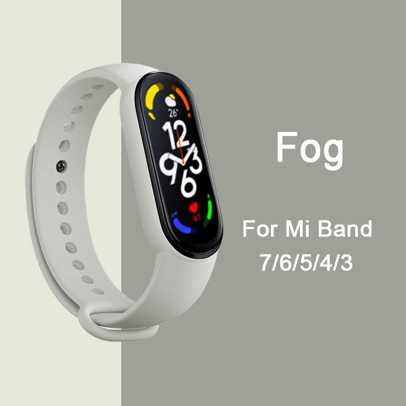 Strap for Mi Band 6 7 Bracelet Sport Silicone Watch Wristband Miband6 Band4 Correa Belt For Xiaomi Mi Band 3 4 5 6 7 Accessories