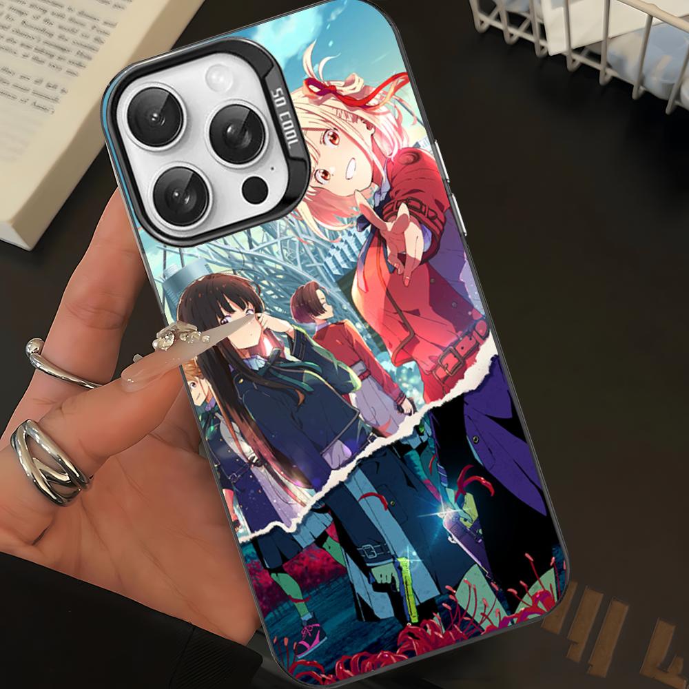 Lycoris Recoil Chisato Nishikigi Phone Case For IPhone 16 15 14 13 12 11 Pro Max X XR XSMAX 8 7 Plus Matte Shockproof Back Cover
