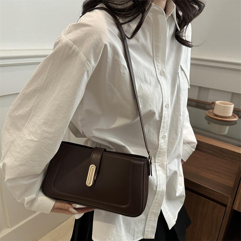 2025 Spring Casual Simple Retro New Fashion Trend Niche Design Women's Bag Commuter Shoulder Messenger Bag